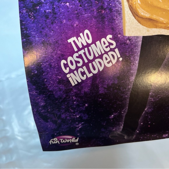 PEANUT BUTTER and GRAPE JELLY Couples Costumes SET Unisex One Size Halloween FUN - Picture 11 of 12